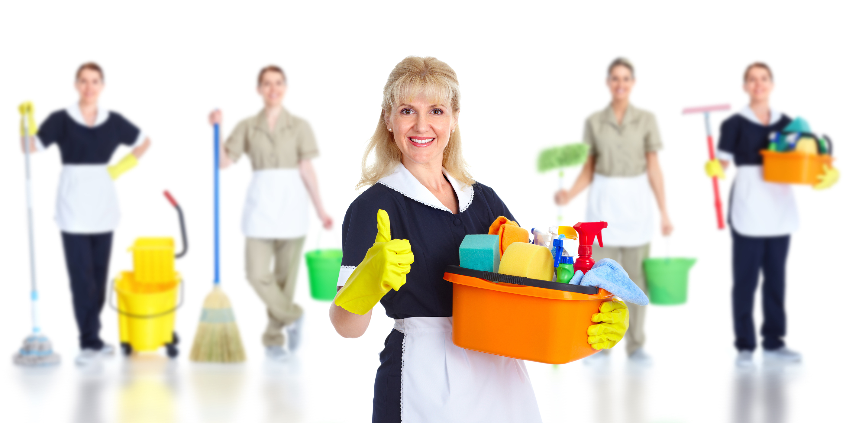 Happy Family with Maid
