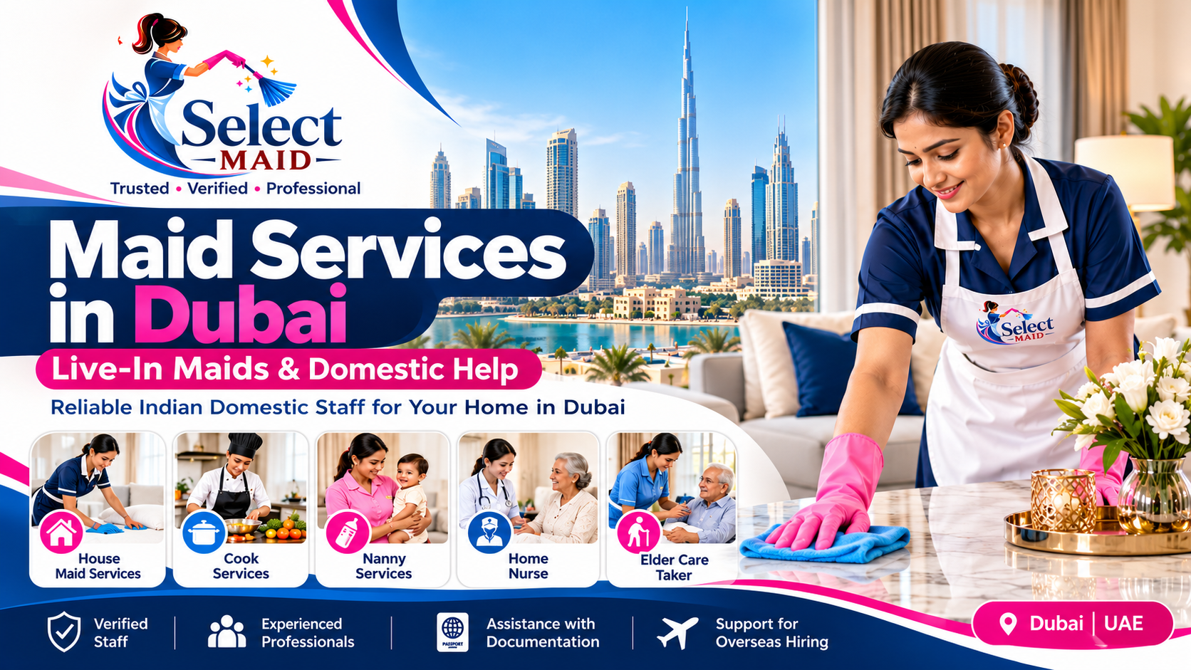 Maid Services in Dubai: Live-In Maids & Domestic Help