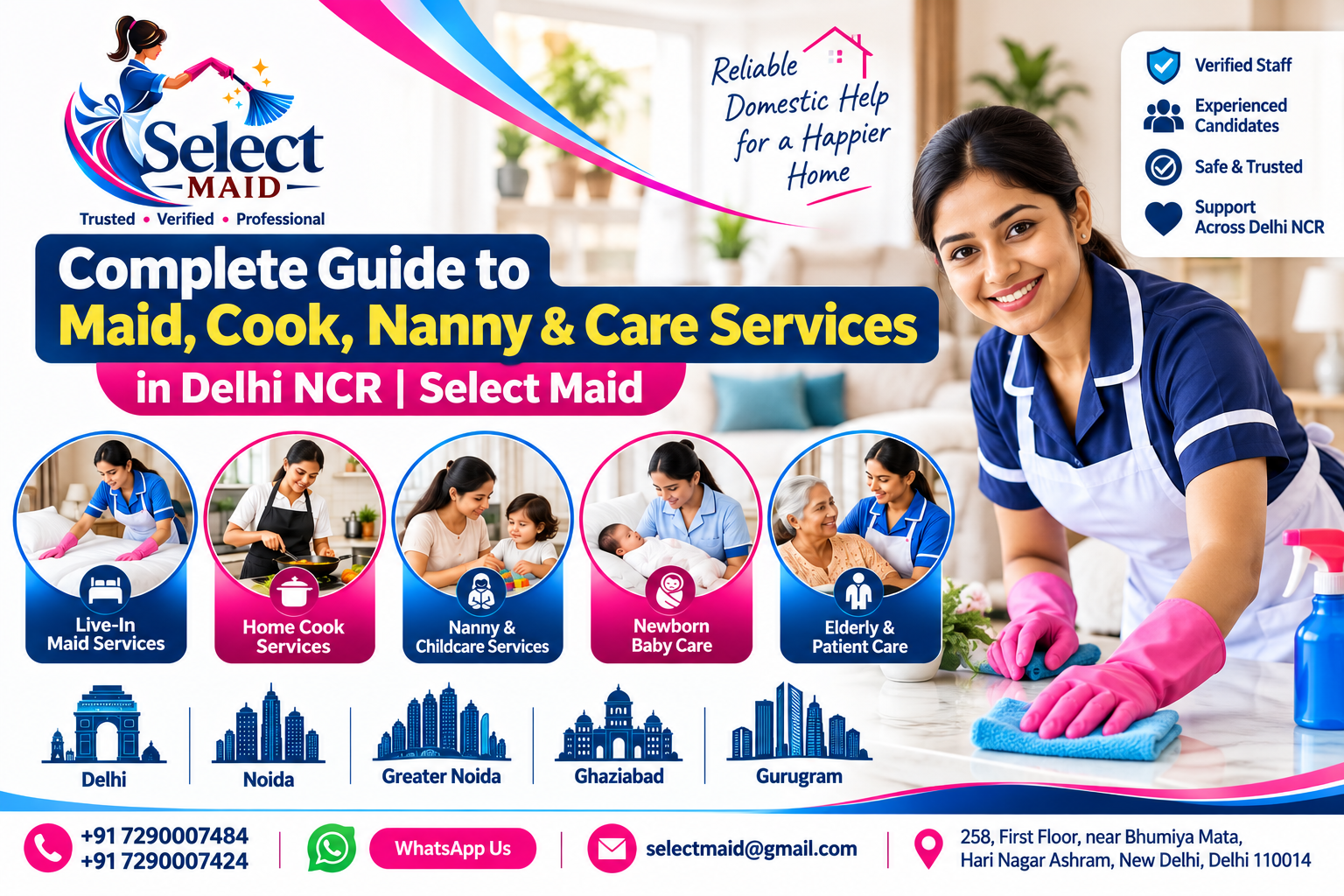 Complete Guide to Maid, Cook, Nanny & Care Services | Select Maid